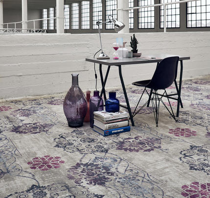 Lot De 12 Carreaux De Moquette Ozite Sereno - Style Vintage 60s/70s - Tourbillon Bleu/vert - 12x12 Pouces